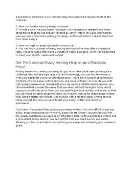 Get Quality Essays At An Affordable Price Write My Essay For Me Cheap