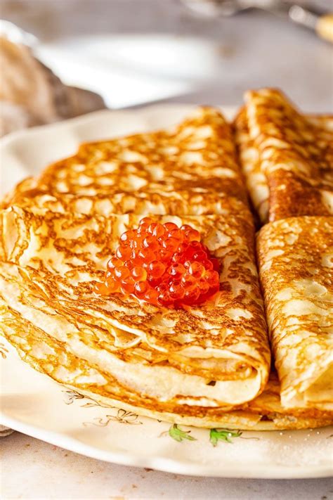 Russian Crepes Blini Video Thin And Delicate Pancakes Vegetarian