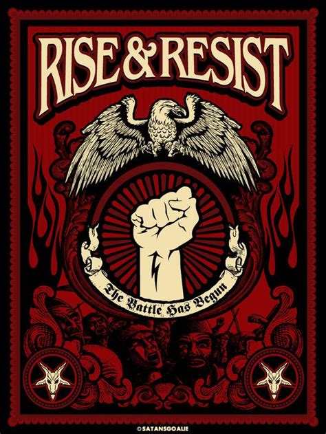 Rise And Resist By Satansgoalie On Deviantart Propaganda Art Retro