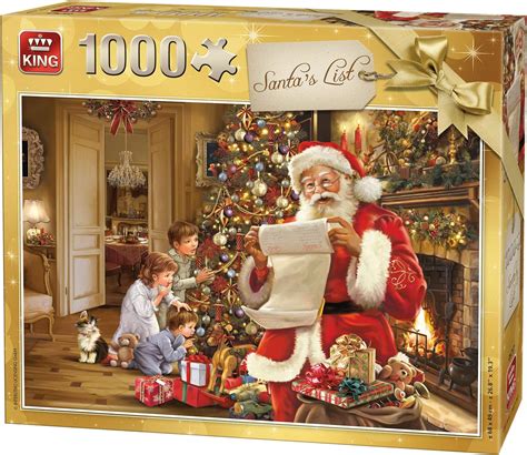 King 5767 Christmas Santa List Jigsaw Puzzle 1000 Piece Full Colour
