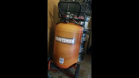Craftsman 6 Hp 30 Gallon Air Compressor Review Youtube