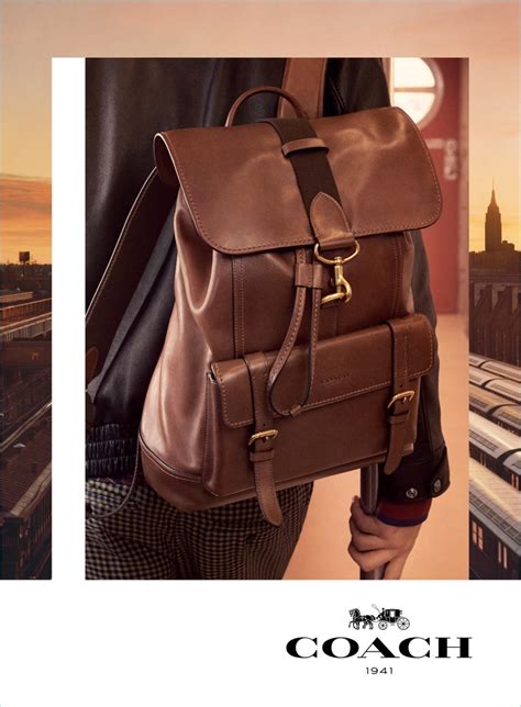 Coach Fall Winter 2017 Men Campaign Brown Leather Bleeker Backpack