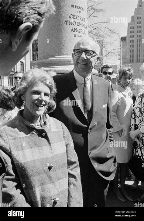 Dr Benjamin Spock And His Wife Jane Cheney Spock Enter Federal Court