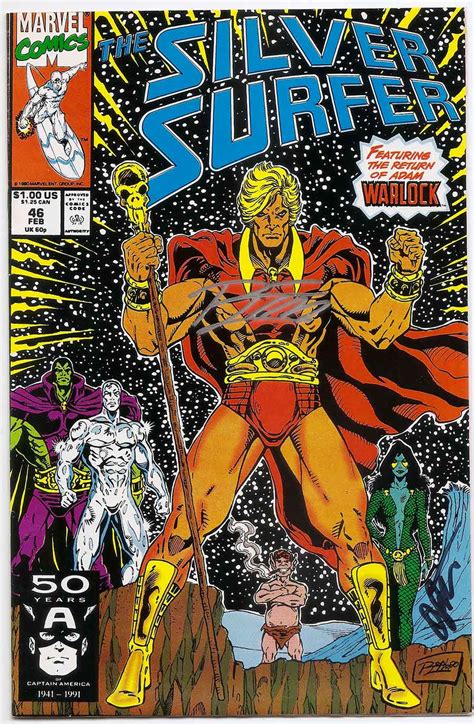 Silver Surfer 46 Signed By Jim Starlin And Ron Lim