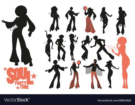 Soul Dance Clipart Collection Set Funk Royalty Free Vector