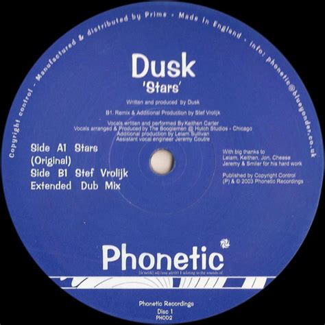Dusk Stars Disc 1 Releases Reviews Credits Discogs