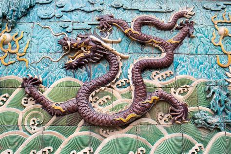 China Mosaic Forbidden City Dragon Asia Cultures Architecture