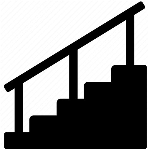Building Railing Staircase Stairs Stairway Steps Icon Download