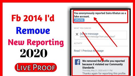 How To Report Facebook Account 2020 New Tricks One Report Remove