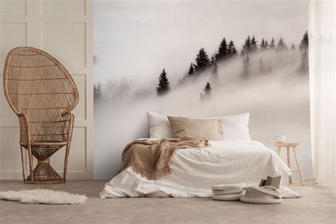 11 Original Ways To Style A Room With Forest Wallpaper Bedroom Wall