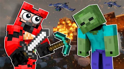 We Spent The Night In A Zombie Village Minecraft Multiplayer Zombie