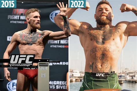 conor mcgregor shows off insane seven year body transformation as ufc star bulks up ahead of