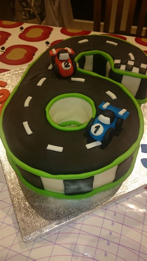 Number 6 Race Track Cake Race Track Cake Birthday Cake Kids Boys