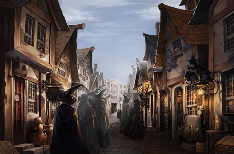 Diagon Alley Painting At Explore Collection Of