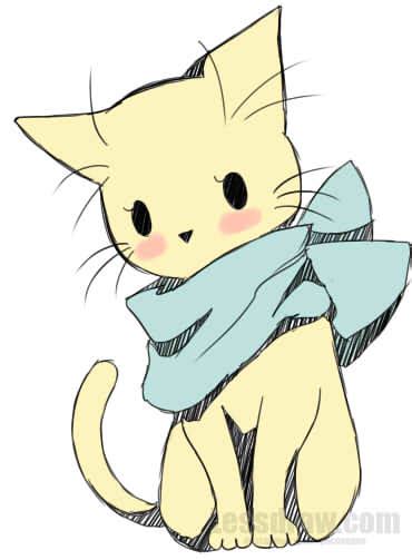 Cute Anime Cat Girl Drawing Easy Manga Expert
