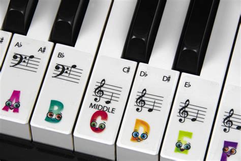 Piano Stickers Lernen Kinder Tastatur Klavier Aufkleber Etsy