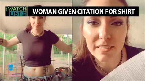 Woman Cited For Indecent Exposure Over Crop Top Youtube