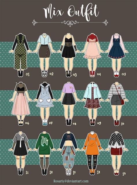Bishoujo (beautful girls) is indispensable in the world of manga. (OPEN 3/15) Casual Outfit Adopts Adopts 13 by Rosariy ...