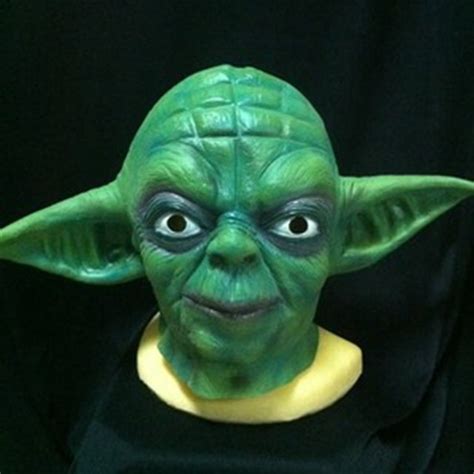 Star Wars Yoda Green Mask Horror Movie Halloween Costume Props Masks