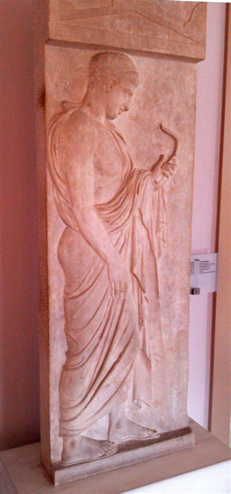 Grave Stele Of Eupheros 420 Bc Kerameikos Museum Athens