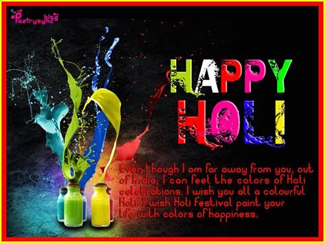 An Image Of Happy Holi With Splashing Paint On The Bottle And Two Vases