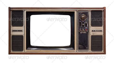 Old Television Isolated Television Olds Stock Photos