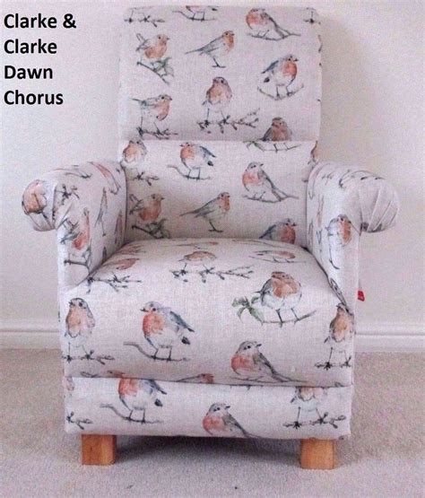 Enjoy free shipping with your order! Clarke Dawn Chorus Fabric Adult Chair Red Robins Armchair ...
