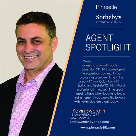 Agent Spotlight Kevin Swerdlin Pinnacle Sothebys International Realty