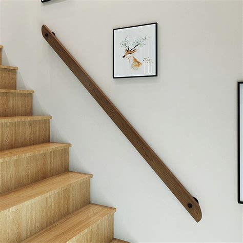 Buy Wood Handrail Non Slip Stair Handrail Wall Ed Stair Railing Rustic