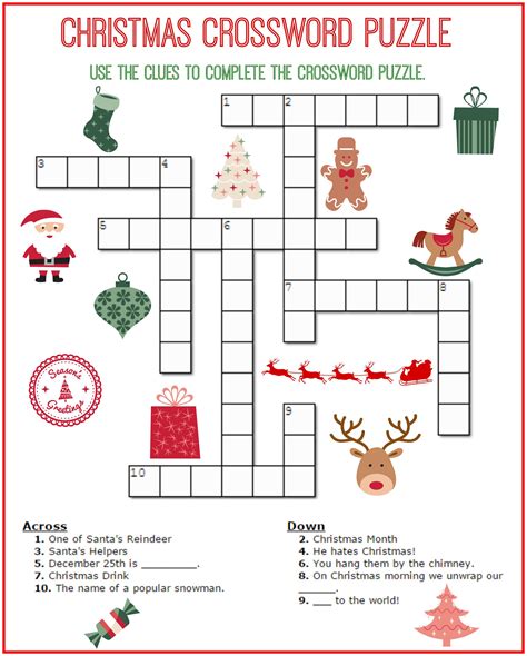 Ring in the new year with this collection of crossword puzzles and word search games designed for children and adults. Christmas Crossword Puzzles - Best Coloring Pages For Kids