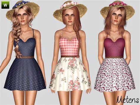 Metens Country Song Sims 3 Cc Clothes Song Dress Sims 3