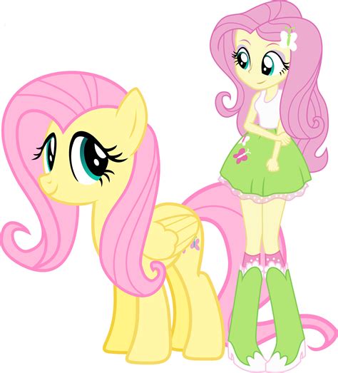 Fluttershy And Fluttershy By Vector Brony On Deviantart
