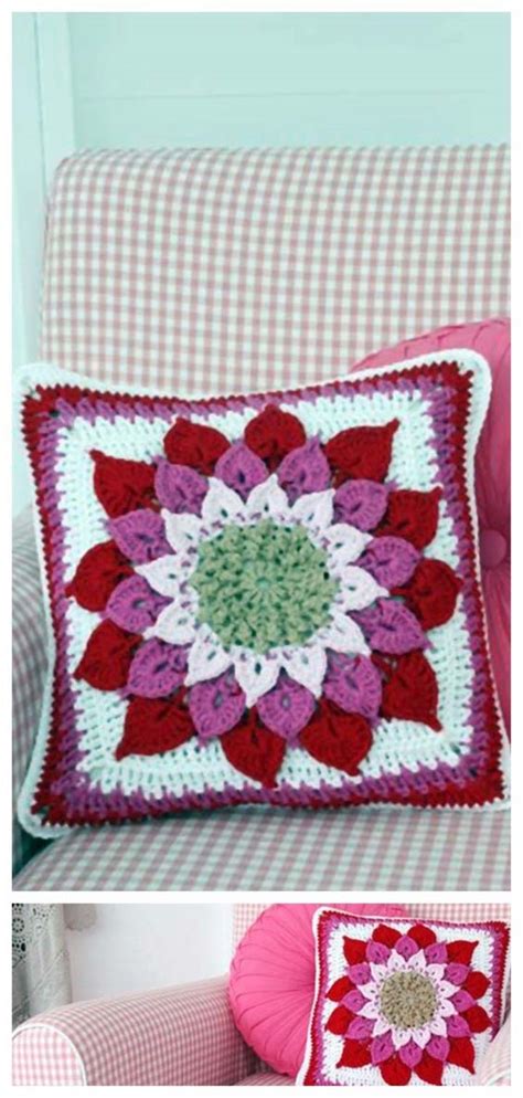 Flowers and such is a local independent florist and gift shop, situated in the. Crochet Pillow Flower Pattern | Crochet, Crochet pillow ...