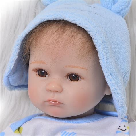 Keiumi 17 42 Cm Realistic Reborn Baby Dolls Soft Silicone Asleep Girl