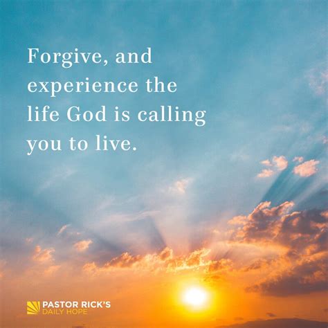 Breaking Free From Unforgiveness Pastor Ricks Daily Hope