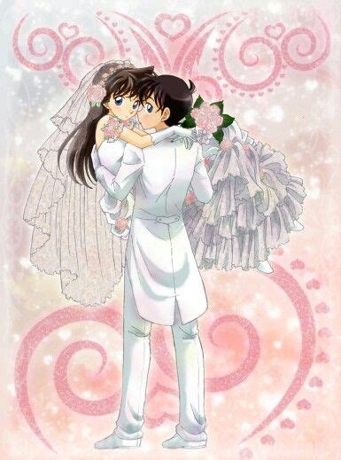 Shinichi Und Ran Detective Conan Romantic Anime Anime Wedding