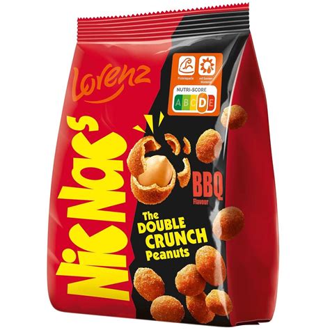 Lorenz Nicnacs Nic Nacs Bbq Double Crunch Peanuts 110g Free Shipping