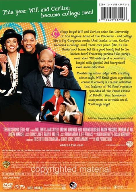 Fresh Prince Of Bel Air The The Complete Fourth Season Dvd 1994