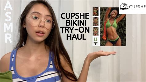 Asmr Cupshe Bikini Try On Haul Fabric Sounds Crinkles And Fast