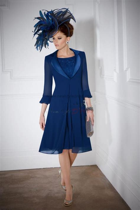 Fashion Royal Blue Knee Length Mother Of The Bride Dress
