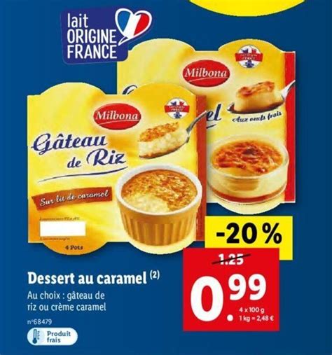 Promo Dessert Au Caramel Chez Lidl