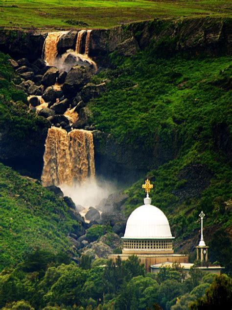 Waterfall Behind Debre Libanos Monastery In Ethiopia Ethiopia Travel