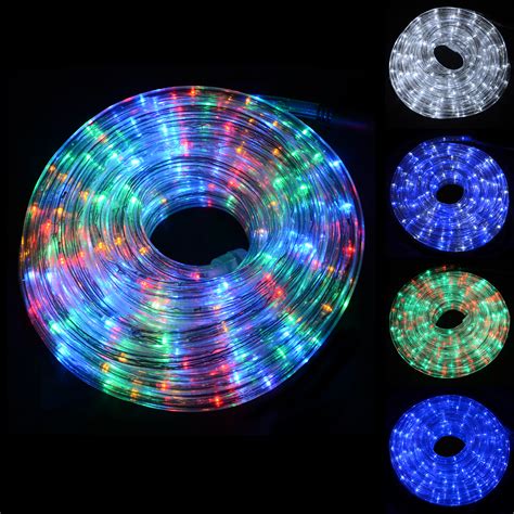 Super Bright Led Chasing Rope Lights Christmas Xmas Indoor Outdoor