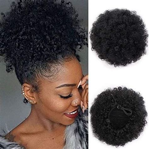 AISI QUEENS Afro Puff Drawstring Ponytail Synthetic Short Afro Kinkys