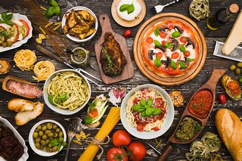 Top View Table Full Of Food Stock Photo Download Image Now Food