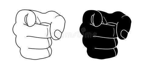 Silhouette Man Pointing Finger Stock Illustrations 895 Silhouette Man