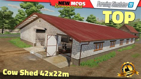 FS22 Cow Shed 42x22m Farming Simulator 22 New Mods Review 2K 60Hz