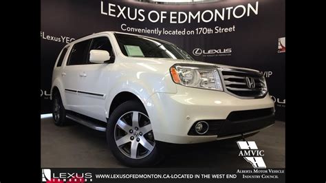 Used White 2012 Honda Pilot 4wd Touring Review Spruce Grove Alberta
