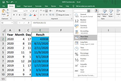 How Change Date Format Number Format In Excel Customguide Vrogue