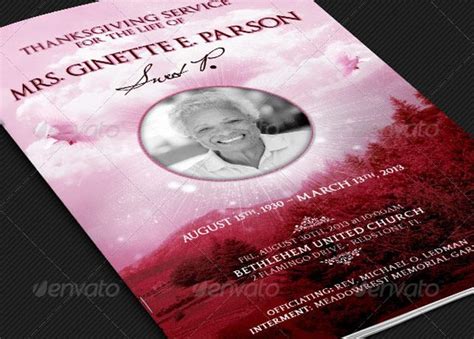 Obituary 59 Beautiful Templates Photoshop Word Publisher Inspiks In